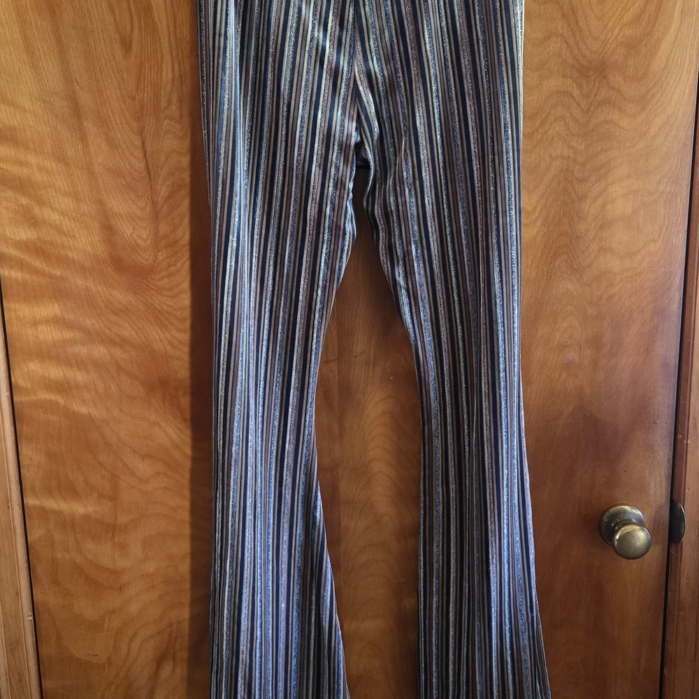 Striped Flared Pants